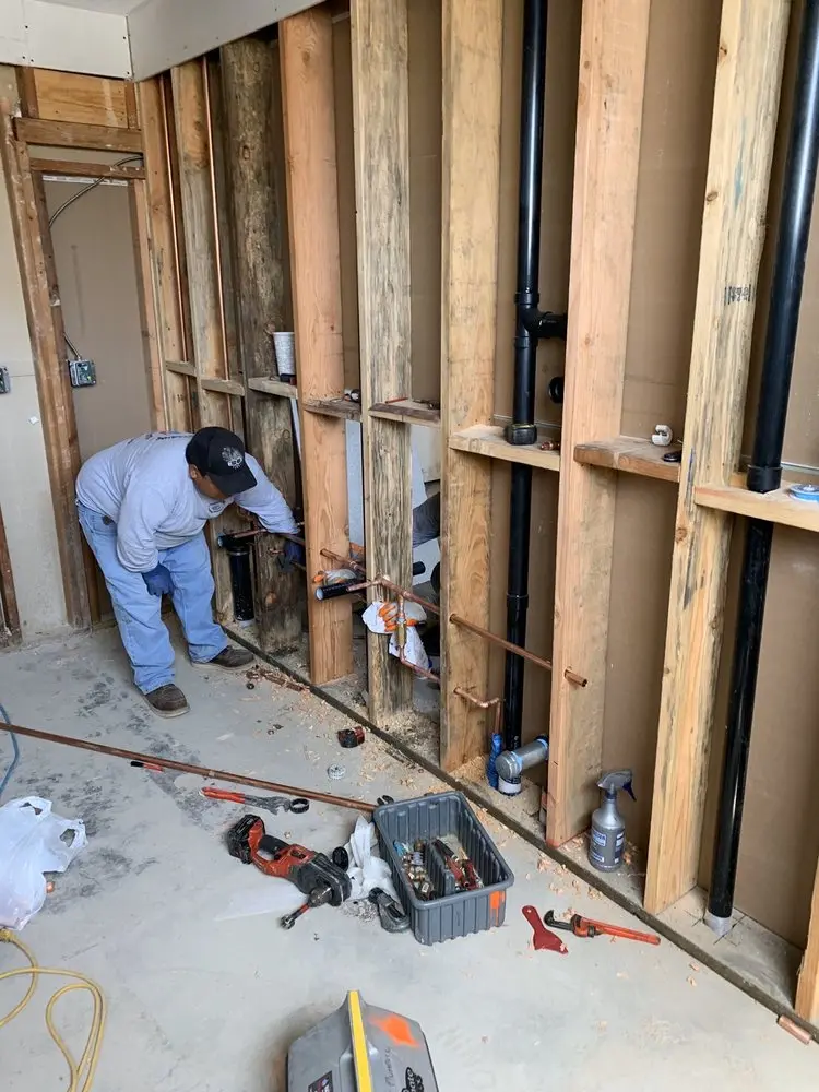 Commercial rough-in plumbing for Water Heater Replacement in South Park